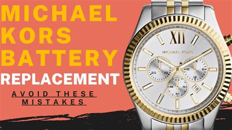 michael kors watch battery diagram